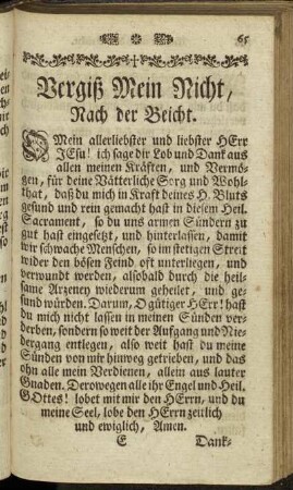 Nach der Beicht.
