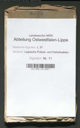 Verbot der Getreideausfuhr aus Lippe