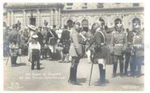 Wilhelm II. mit dem Prinzen Salm-Horstmar