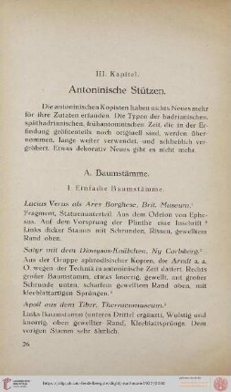A. Baumstämme