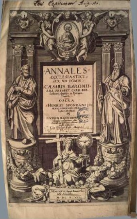Annales ecclesiastici : ex XII tomis Caesaris Baronii S. R. E. presbyt. Card. bibliothecarii Apostolici in epitomen redacti