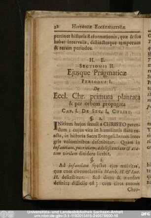 Sectionis II. Eiusque Pragmaticae