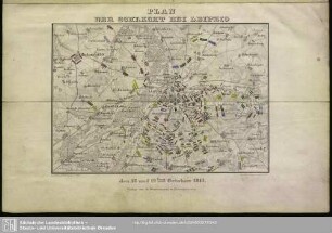 Plan Der Schlacht Bei Leipzig den 18 und 19ten October 1813