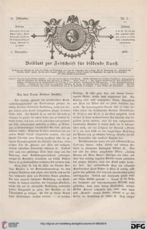 Aus dem Verein Berliner Künstler