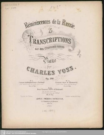 3: Deux chansons russes de Warlamoff