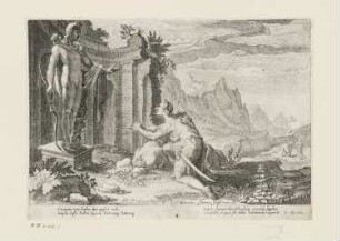 Kadmos befragt das Orakel in Delphi, Blatt 1 der Folge "Ovids Metamorphosen Buch III"