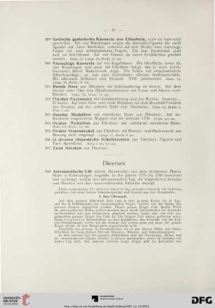 Diverses (Nr. 398-439)