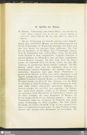 21. Quellen der Wärme