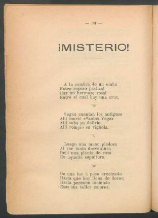¡Misterio!