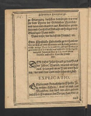 Leich-Text. (Johannes Cap. 8. v. 51.]
