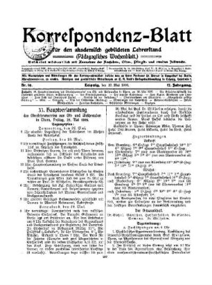 33. Hauptversammlung des Oberlehrervereins von Ost- und Westpreußen Chorn