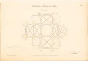 Abteikirche, Offenbach/Glan: oberer Grundriss 1:100