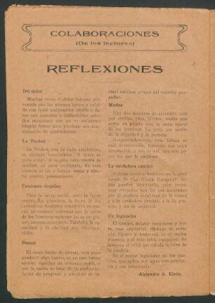 Colaboraciones : (De los lectores)