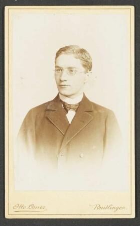 Brustbild von Johannes Krumm, Pfarrer in Ingelfingen
