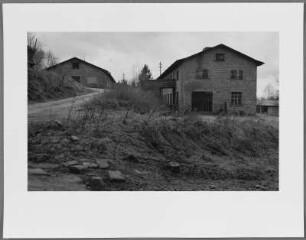 Werkstatthallen im Steinbruch, Flossenbürg