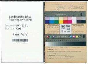 Entnazifizierung Franz Lewe , geb. 27.06.1904 (Holzmeister)