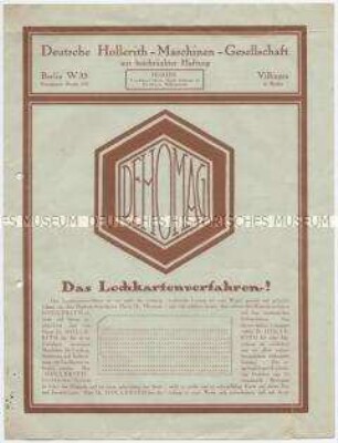 Das Lochkartenverfahren!