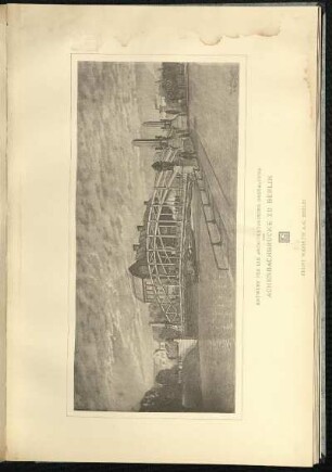 Entwurf für die Architektonische Gestaltung der Achenbachbrücke zu Berlin