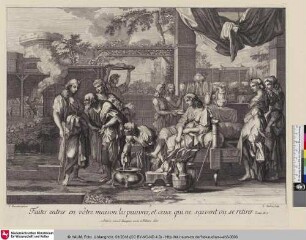 Faites entrer en vôtre maison les pauvres, et ceux qui ne sçavent ou se retirer [Abdias stillt den Durst der Propheten]