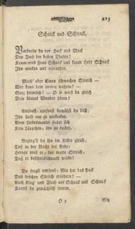 Schnick und Schnack