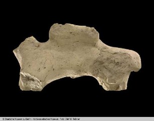 Fragment einer Tier-Terrakotte mit Sattel