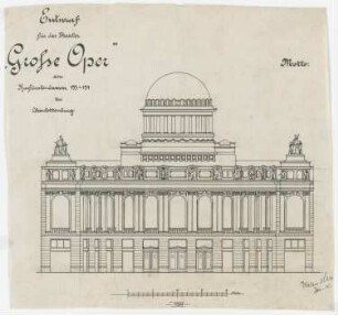 Theater ’Große Oper’ am Kurfürstendamm, Berlin-Charlottenburg: Ansicht 1:200