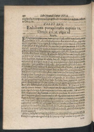 Caput XVII. Exhibens paraphrasin capitis 11. Danielis a v. 36. usque ad finem