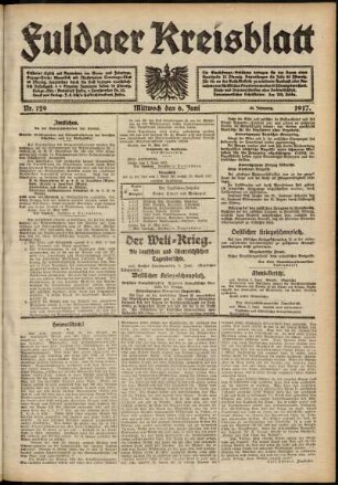 Ausgabe vom Mittwoch, den 06. Juni 1917.