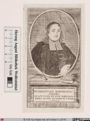Bildnis Christoph Matthäus Seidel