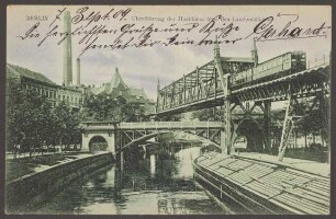 Ansichtskarte Hochbahnbrücke über den Landwehr-Kanal, Trebbiner Straße