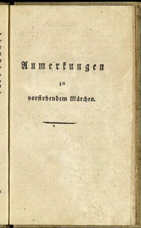 Anmerkungen zu vorstehendem Märchen.
