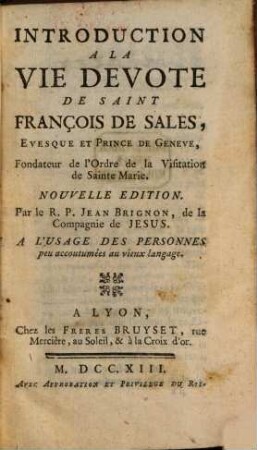 Introduction à la vie devote
