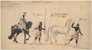 Festzugsgruppe der dritten Quadrillie der "Afrikaner" (unvollendete Replik)