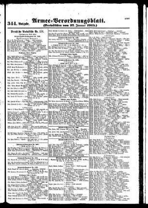 344.Ausgabe. Mittwoch, 27. Januar 1915