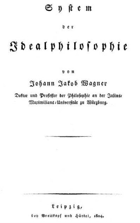 System der Idealphilosophie