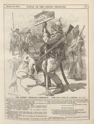 Our Afghan "boundary commission." John Bull puts up a notice.