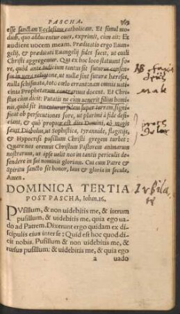 Dominica Tertia Post Pascha ...