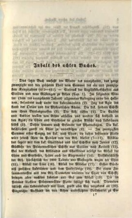 Thukydides' Geschichte des peloponnesischen Krieges : Griechisch und deutsch mit kritischen und erläuternden Anmerkungen, 8. Buch