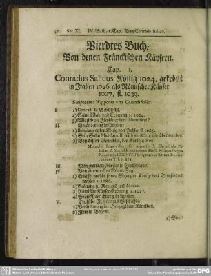 Vierdtes Buch, Von denen Fränckischen Kaysern