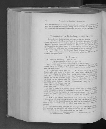 Versammlung zu Marienburg. - 1402 Jan. 30.