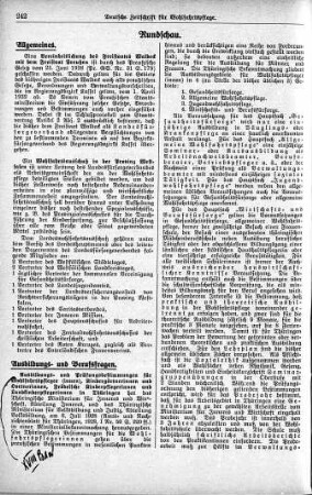 Wohlfahrtsausschuß in der Provinz Westfalen [Allgemeines]