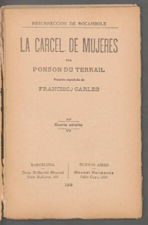 Bd. 2: La cárcel de mujeres