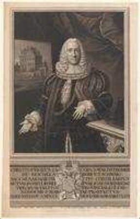 Christoph Jacob Waldstromer, wirklicher Kaiserlicher Rat, Triumvir, Vorderster Landpfleger und Pfleger von St. Martha; geb. 26. November 1701; gest. 13. Mai 1766