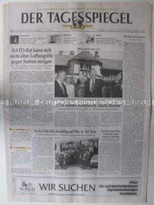 "Der Tagesspiegel", unabhängige Berliner Morgenzeitung