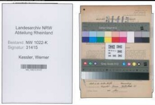 Entnazifizierung Werner Kessler , geb. 08.09.1912 (Steindrucker)