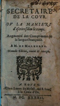 Le Secretaire de la Cour