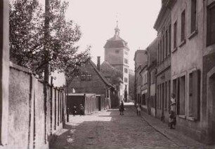 Borna : Borna. An der Mauer. Blick nach Südosten zum Reichstor