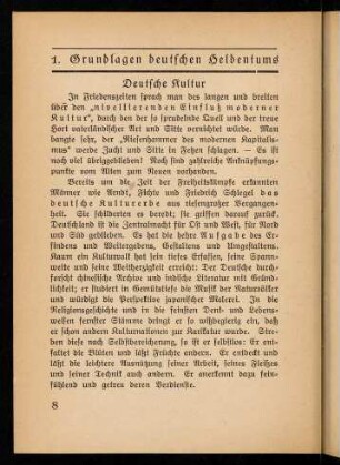 8-17, 1. Grundlagen deutschen Heldentums
