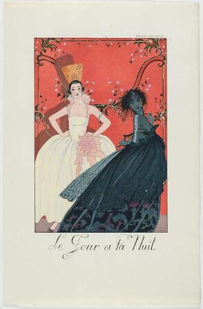 "Le Jour et la Nuit", aus dem Mode-Almanach "Falbalas et Fanfreluches 1922"