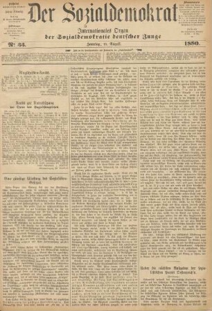No 33. Sonntag, 15. August. 1880.